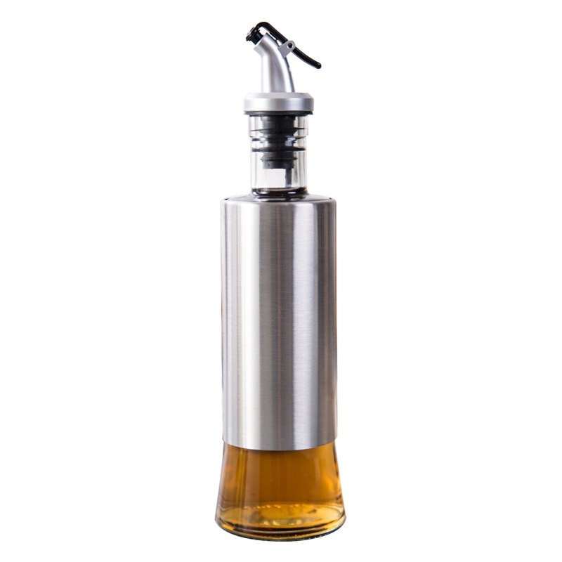 Бутылка дозатор для масел и соусов. Материал: стекло и металл. Объем 320мл