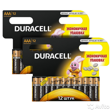 Батарейки Duracell AAA (LR03) Мизинчик