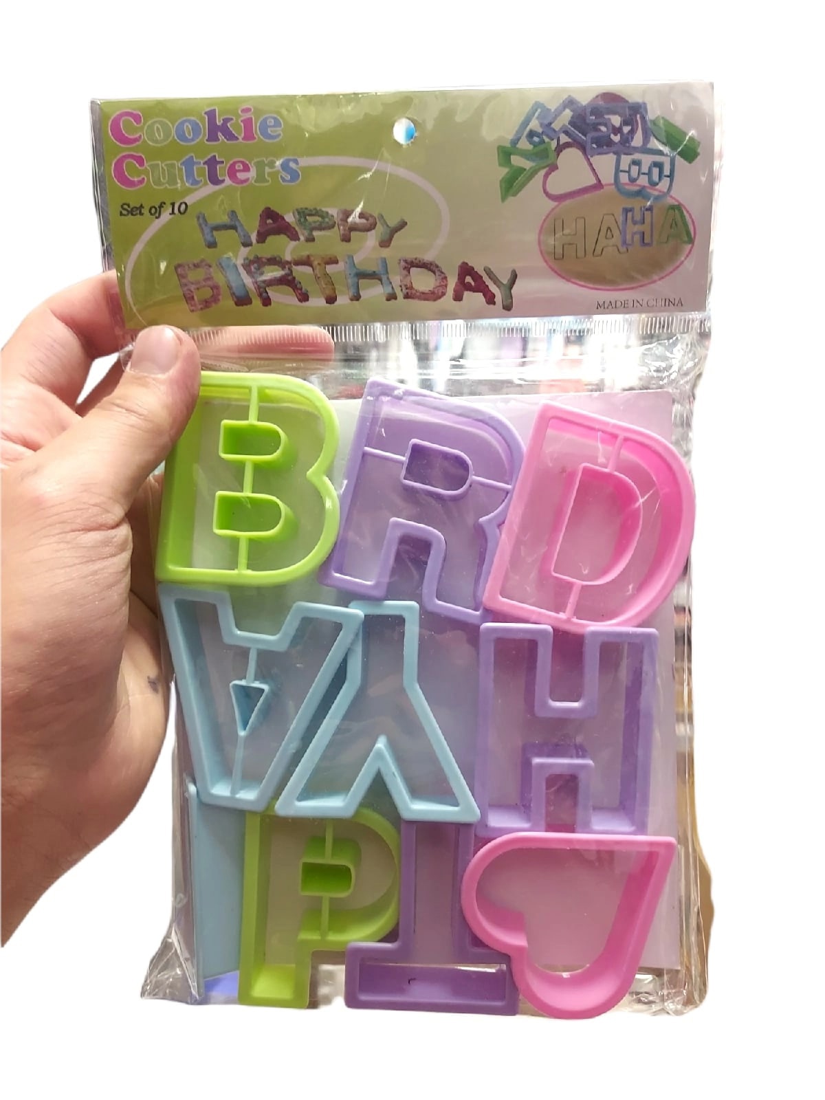 Набор пластиковых букв для выпекания HAPPY BIRTHDAY