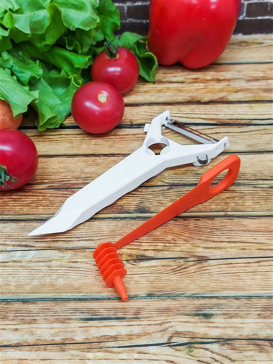 Набор для фигурной нарезки овощей и фруктов Классик, овощерезка и спиральный нож