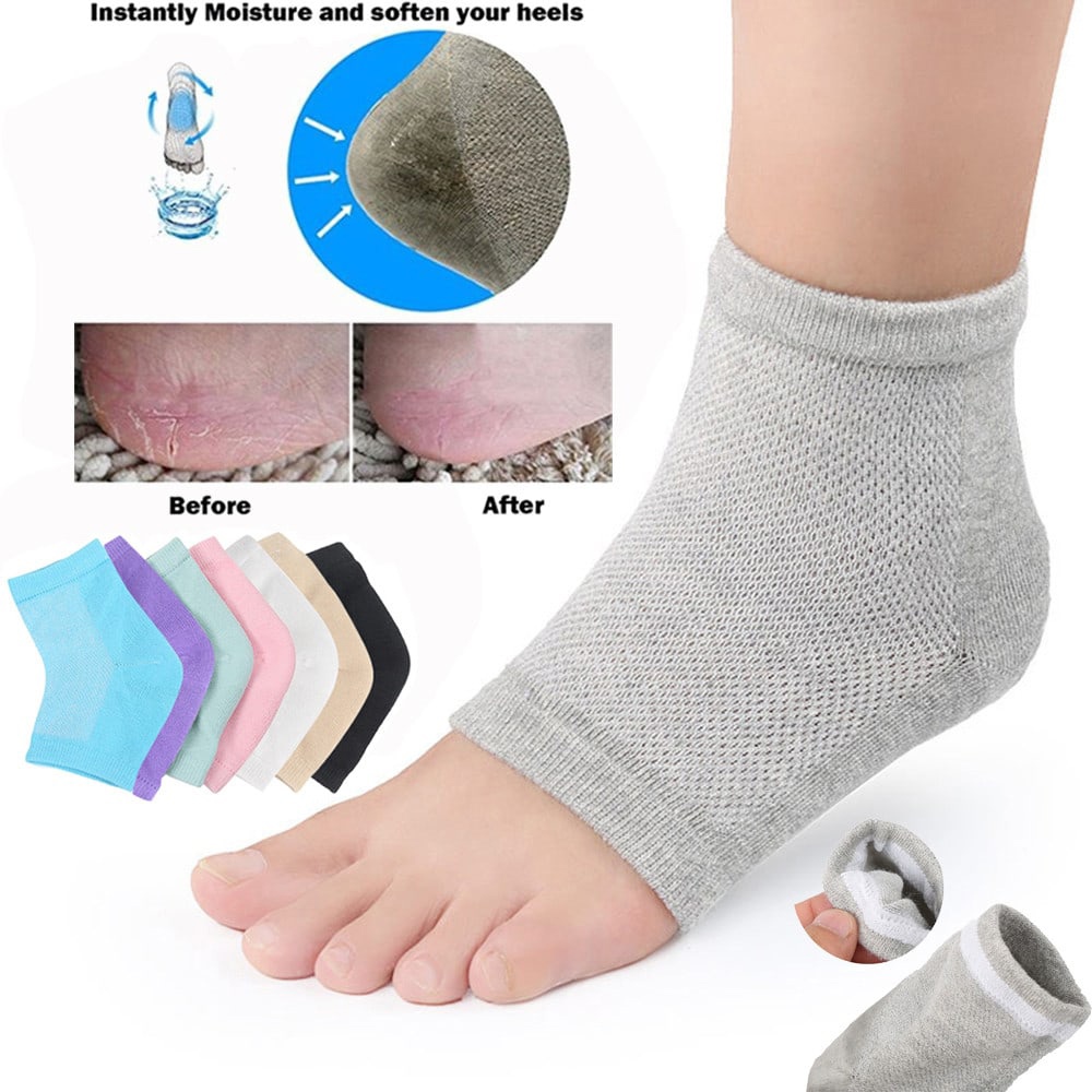 Силиконовый увлажняющий гель носки gel heel socks.