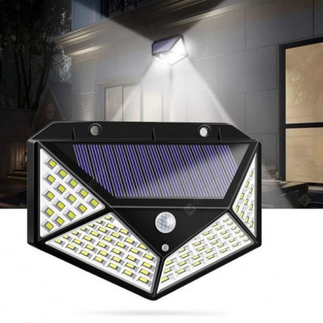 Уличный фонарь - прожектор на солнечной батарее Solar interaction wall lamp