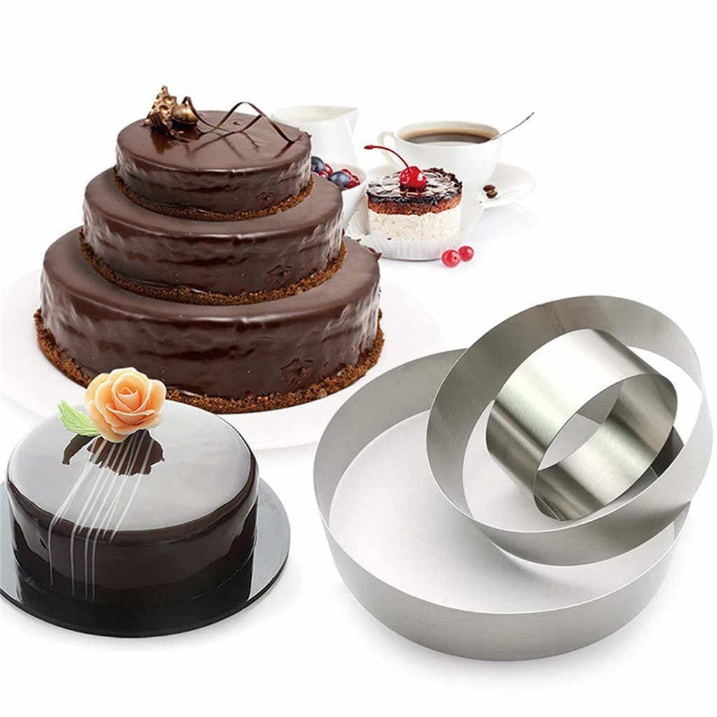 Набор форм для выпечки и сборки торта - круг 10 см, 15 см и 20 см, высота 4,5 см