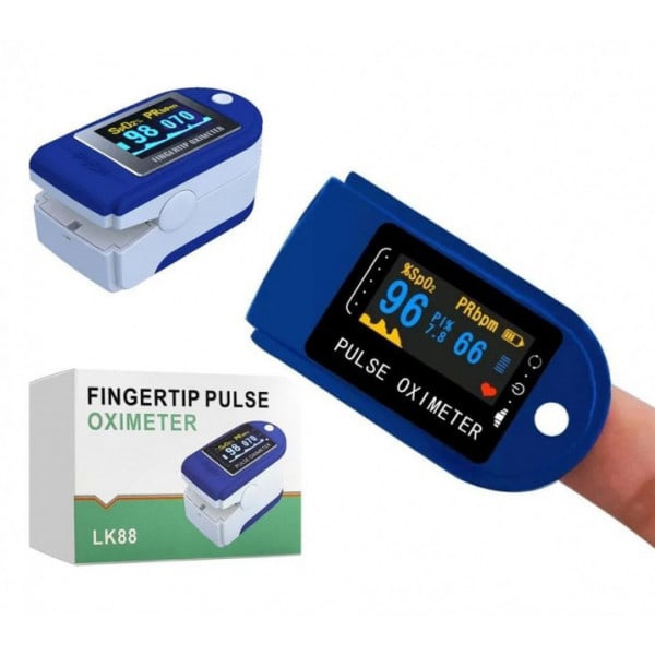 Пульсоксиметр на палец медицинский ( пульсометр, оксиметр) - измеритель кислорода в крови LK - 88