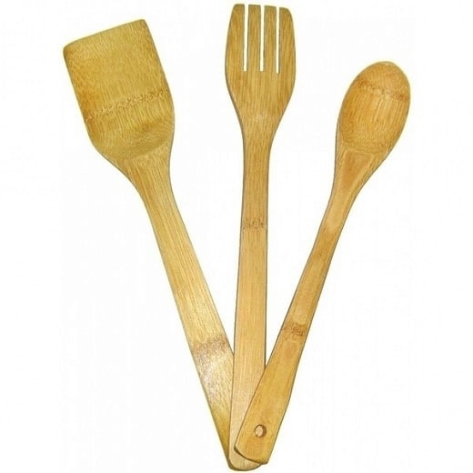 Набор кулинарных лопаток из бамбука (3 предмета)