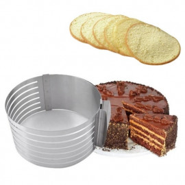Регулируемая форма для нарезки коржей торта 15–20 см
