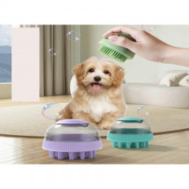 Щетка силиконовая 3в1 для мытья собак и кошек