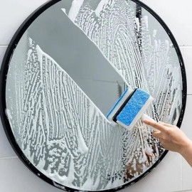 Губка-водосгон для мытья стёкл, зеркал, кафеля, 18х12х4см.